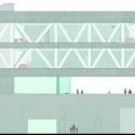 Helsinki Central Library Competition Entry (19) north elevation