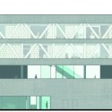 Helsinki Central Library Competition Entry (21) west elevation