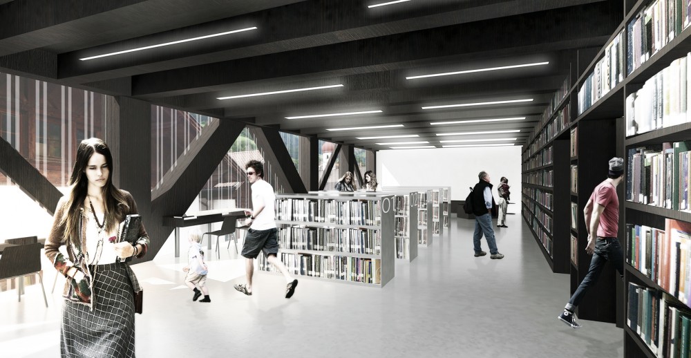 St. Martin Library Competition Entry / AZPA