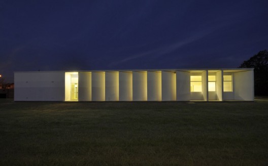 Edificio de Laboratorios - Ramón Carrillo / Moscato Schere Todo Terreno + MS+ DPF UNLa 1._fachada_nocturna