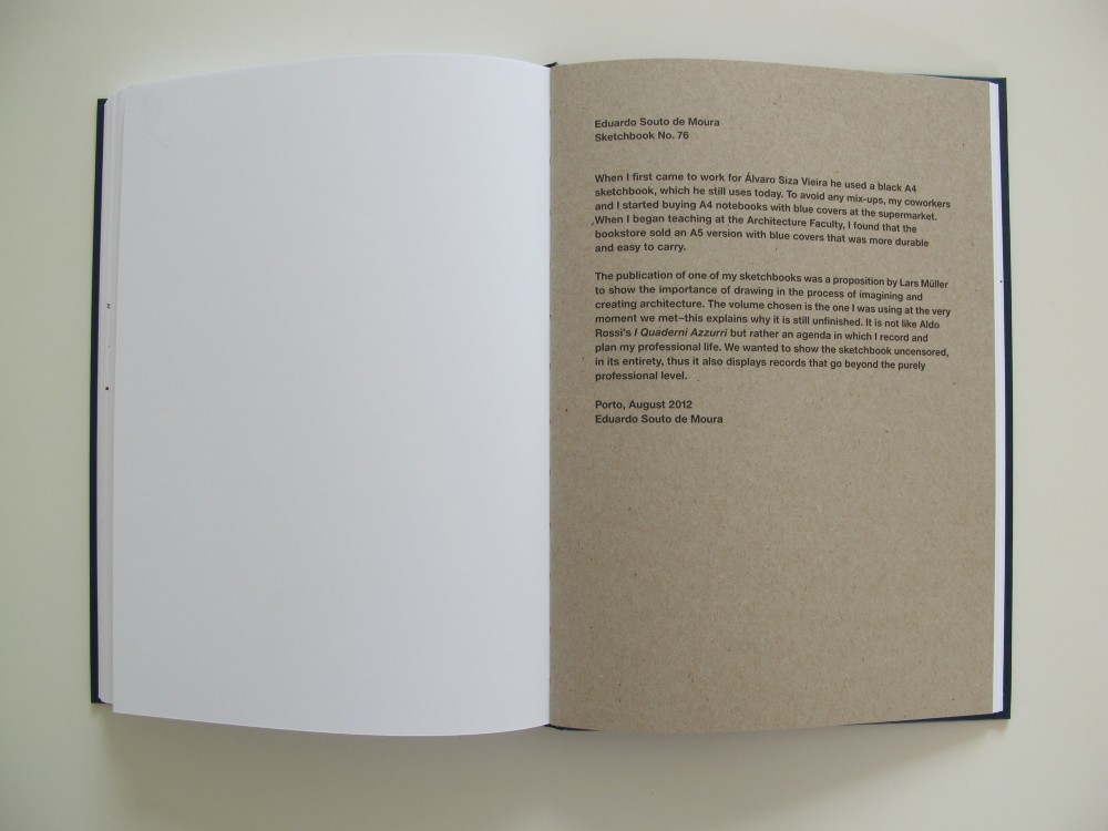 Eduardo Souto de Moura Sketchbook No.76