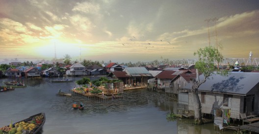 Firm Foundation, a 2013 SEED Award Winners, proposes a re-design of the waterfront for a poor community in Indonesia. Photo courtesy of Firm Foundation.