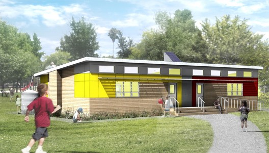 SAGE, a 2013 SEED Award Winner, a project to design affordable, green modular classrooms. Photo courtesy of SAGE.