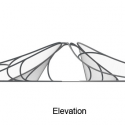 Pedestrian Bridge / HHD_FUN Architects Pedestrian Bridge / HHD_FUN Architects Elevation