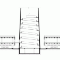 Insertion Below Chimney / Original Design Studio Longitudinal Section