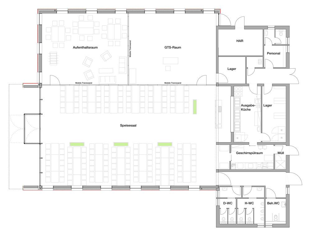 Salmtal Secondary School Canteen / SpreierTrenner Architekten