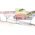 In Progress: Campbell Sports Center / Steven Holl Architects watercolor