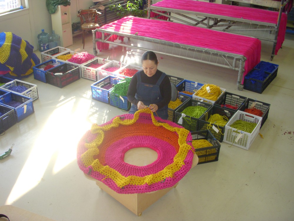 Meet the Artist Behind Those Amazing, Hand-Knitted Playgrounds