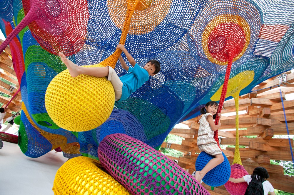 Meet the Artist Behind Those Amazing, Hand-Knitted Playgrounds