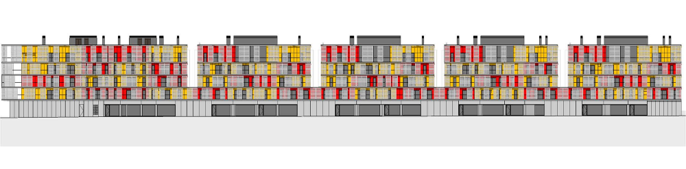 60 Dwellings Appartment Block for Fira 2000 / ONL Arquitectura