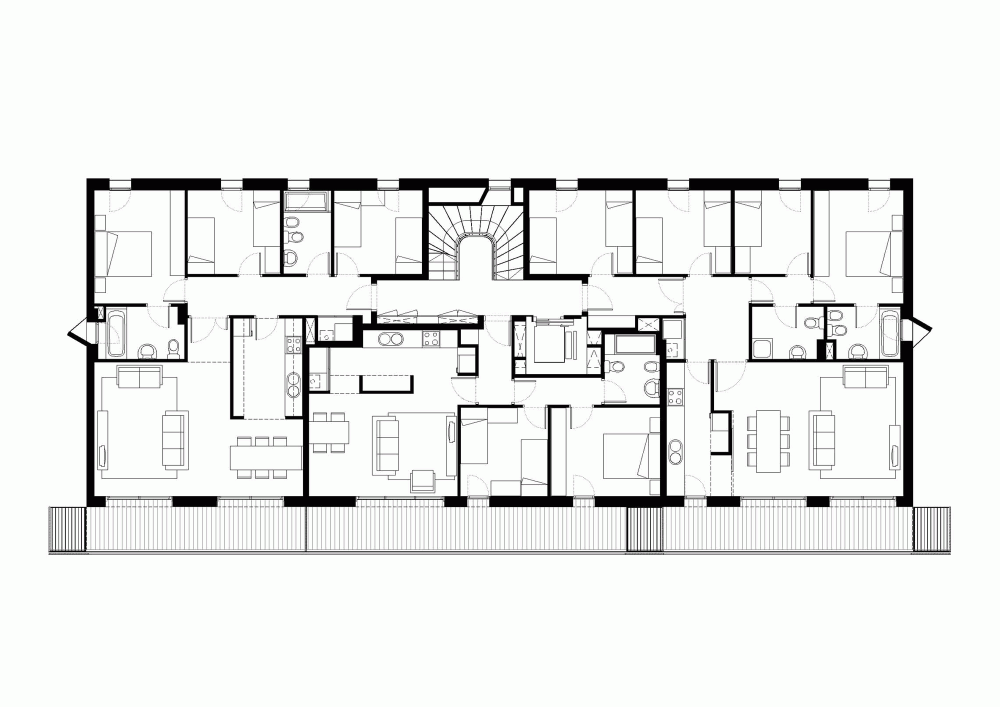 60 Dwellings Appartment Block for Fira 2000 / ONL Arquitectura