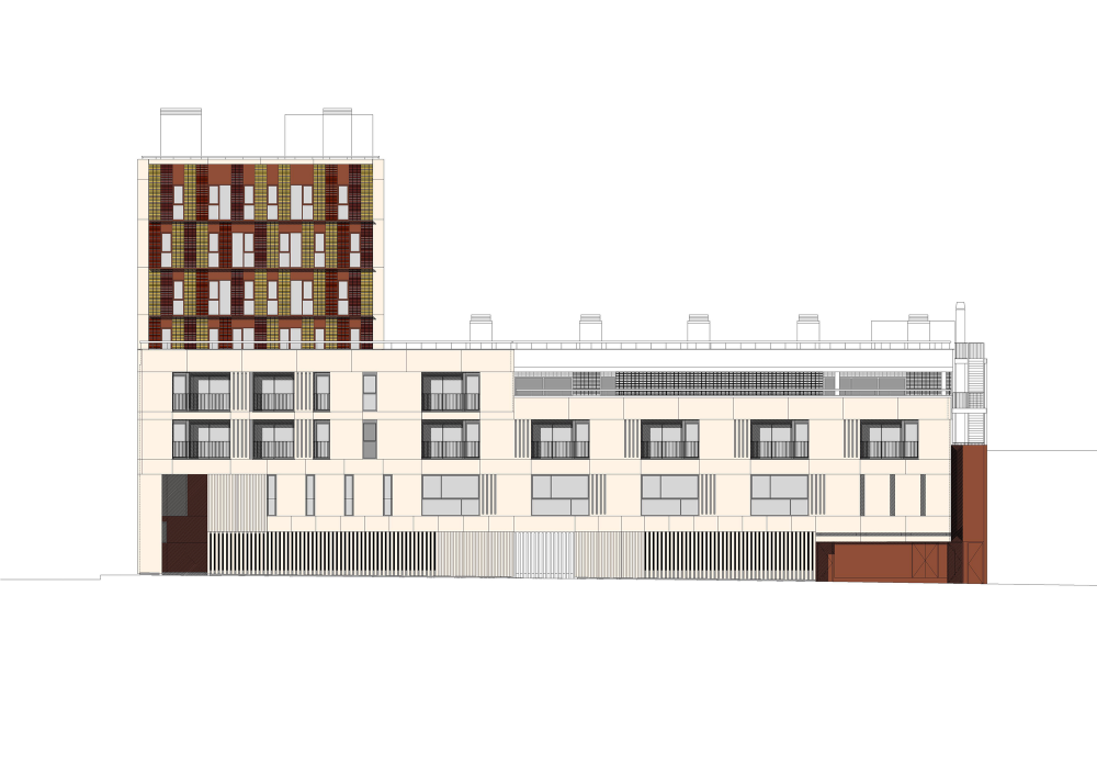 154 Rental Social Housing and Public Building for the Barcelona Municipal Housing / ONL Arquitectura