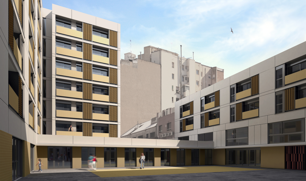 154 Rental Social Housing and Public Building for the Barcelona Municipal Housing / ONL Arquitectura