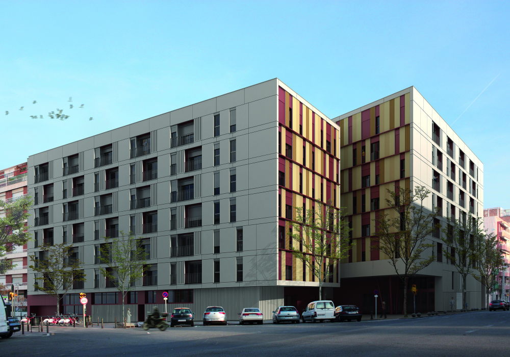 154 Rental Social Housing and Public Building for the Barcelona Municipal Housing / ONL Arquitectura