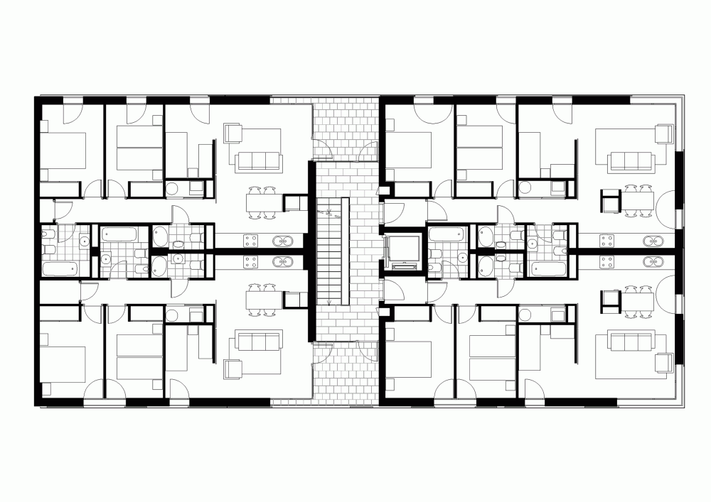 16 Social Housing for Granollers Town Hall / ONL Arquitectura