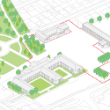 Gymnasium and Town Hall Esplanade / LAN Architecture Gymnasium and Town Hall Esplanade / LAN Architecture diagram