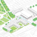 Gymnasium and Town Hall Esplanade / LAN Architecture Gymnasium and Town Hall Esplanade / LAN Architecture diagram
