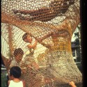 knit1 "Climb Up/Slide Down/Crawl In No. 1" (1971)
Toshiko donated the piece to a nursery school as a 'test' piece.