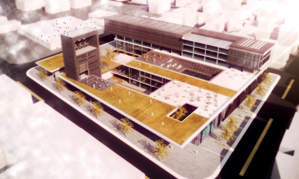 Çanakkale Municipality “Green” Cultural Center & Municipality Building Competition Entry / Onat Öktem and Ziya Imren