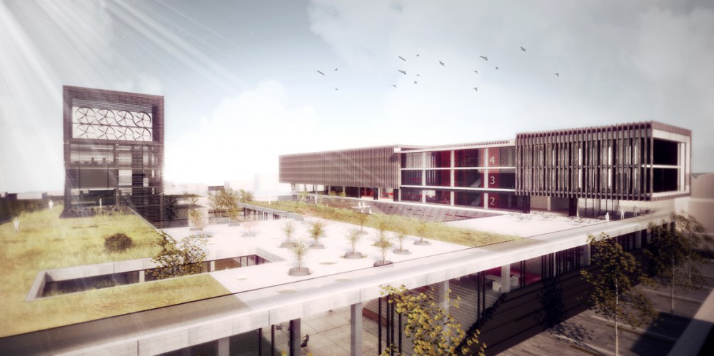 Çanakkale Municipality “Green” Cultural Center & Municipality Building Competition Entry / Onat Öktem and Ziya Imren