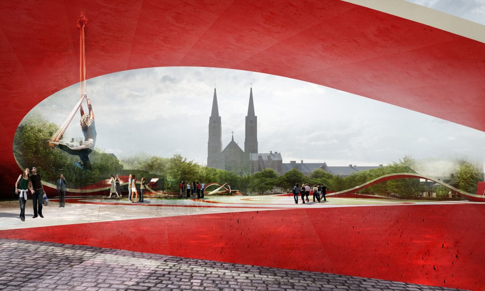 Freedom Square And Zdunski Market Place Second Prize Winning Proposal / Mado Architekci