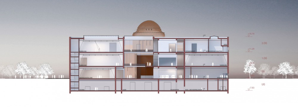 Kunsthalle Mannheim Winning Proposal / gmp Architekten