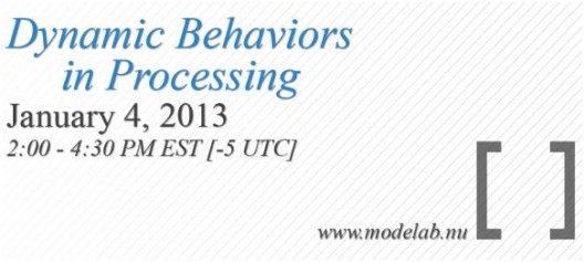 modeLab Dynamic Behaviors in Processing Webinar