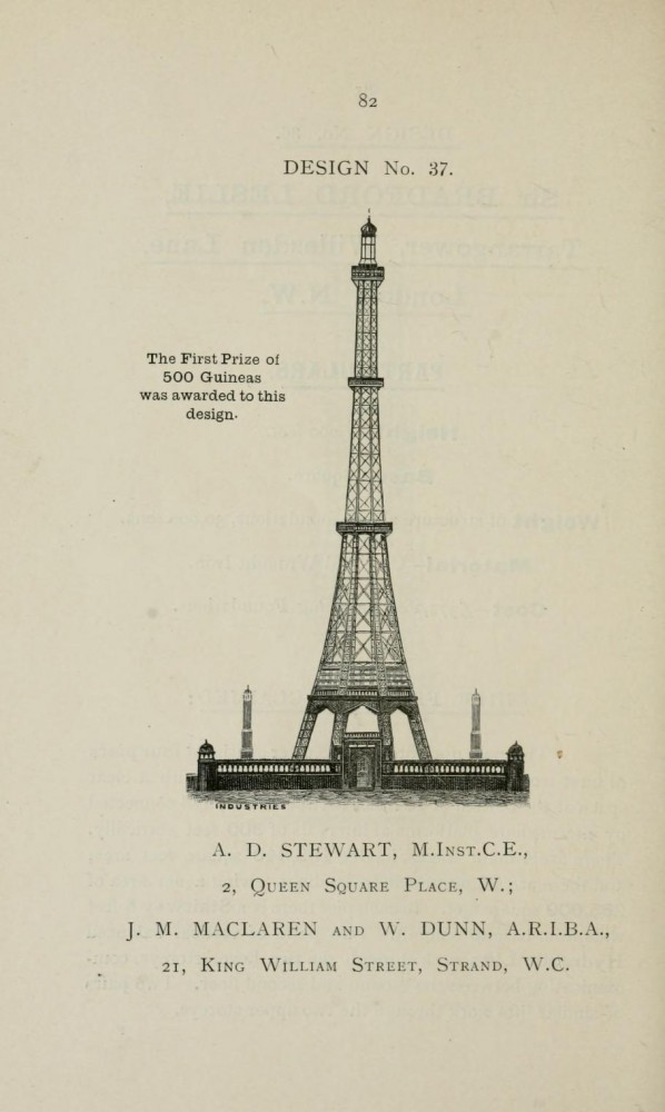 Tower of London Competition 1890