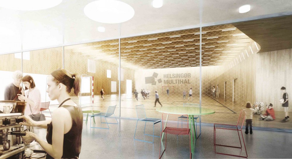 The New Urban School, Mixed Use Sports Complex Proposal / EFFEKT + Rubow