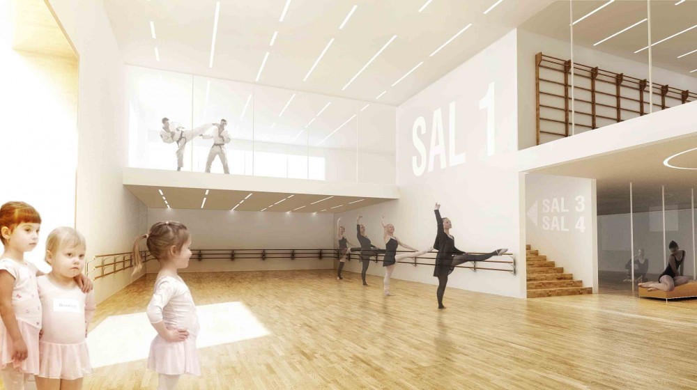 The New Urban School, Mixed Use Sports Complex Proposal / EFFEKT + Rubow