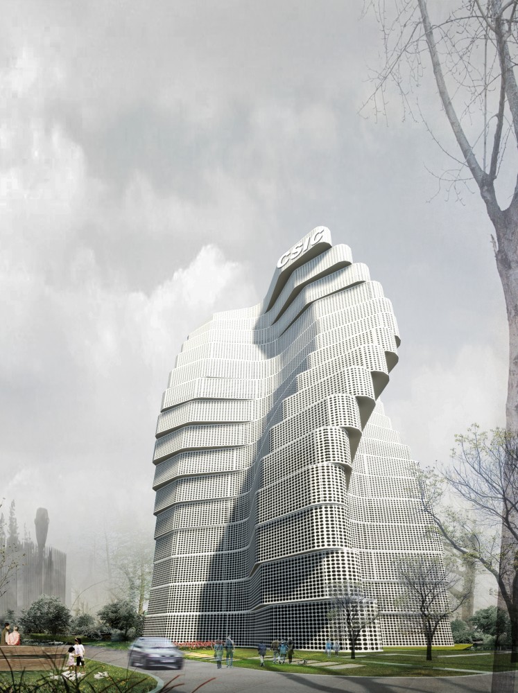 Wuhan Marine Science and Research Tower Proposal / ACID + AaL + Studio méta-