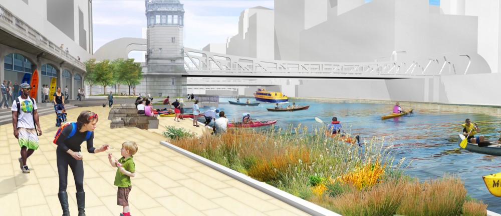Chicago Riverwalk Proposal / Sasaki Associates +  Ross Barney Architects