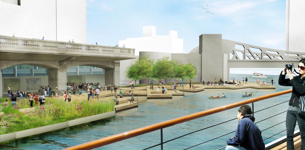 Chicago Riverwalk Proposal / Sasaki Associates +  Ross Barney Architects
