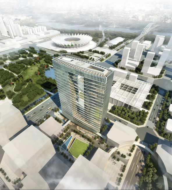 Dual Tower for the High-Tech and Research Campus First Prize Winning Proposal / KSP Jürgen Engel Architekten
