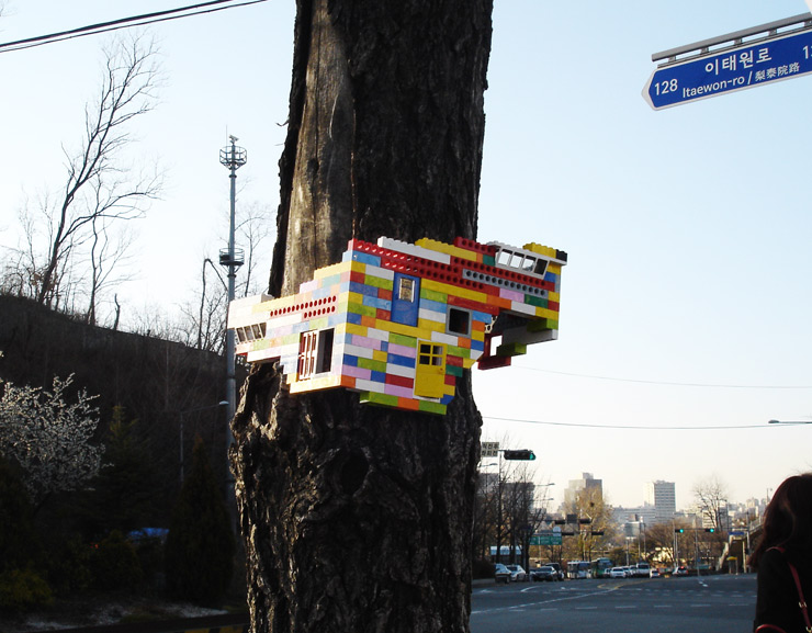 Lego Housing Units on the Street / Jaye Moon