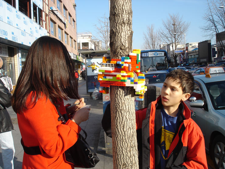 Lego Housing Units on the Street / Jaye Moon