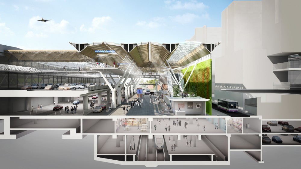 New Vision for Frankfurt Airport’s Terminal 1 Forecourt / Grimshaw Architects