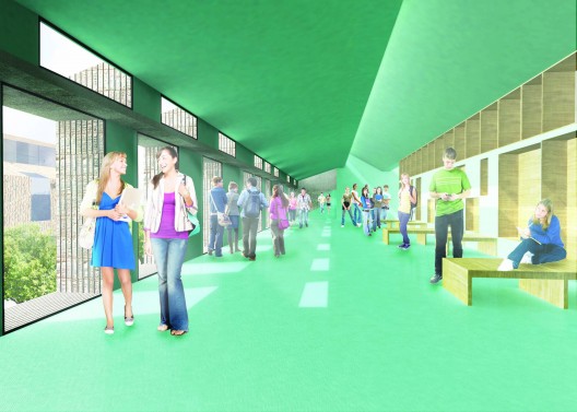 'Mosaic' Innovative, Bioclimatic, European School Complex Competition Entry (3)