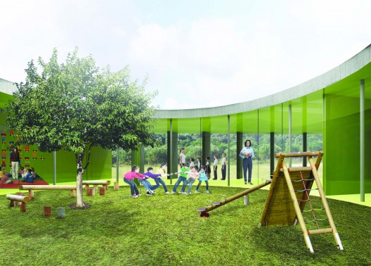 'Mosaic' Innovative, Bioclimatic, European School Complex Competition Entry (4)