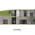 Stone House / Vo Trong Nghia Architects Stone House / Vo Trong Nghia Architects South East Elevation