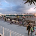 Despite Controversy, Michael Maltzan Architecture's "Lens" Will Go On Despite Controversy, Michael Maltzan Architecture's "Lens" Will Go On According to thenewstpetepier.com, "A visitor’s first experience to the new Pier begins at the Welcome Mat. A circular round-about and a public piazza define the space, providing a transportation hub and space for outdoor events, such as farmer’s markets and civic celebrations." Photo © Michael Maltzan Architecture.