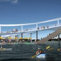 Despite Controversy, Michael Maltzan Architecture's "Lens" Will Go On Despite Controversy, Michael Maltzan Architecture's "Lens" Will Go On According to newstpetepier.com, "Within the closed loop of the new Pier, a sheltered harbor will house a circular floating dock marina. Built for non-motorized watercraft, The Pier will offer concessions for a variety of boats, from kayaks and paddle boats to stand-up paddle boards. This area also includes provisions for a concession stand, bait shop and restrooms." Photo © Michael Maltzan Architecture.