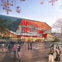 HASSELL, OMA, and Populous To Redevelop Sydney Harbour The Theatre, view from the east. Image © SICEEP