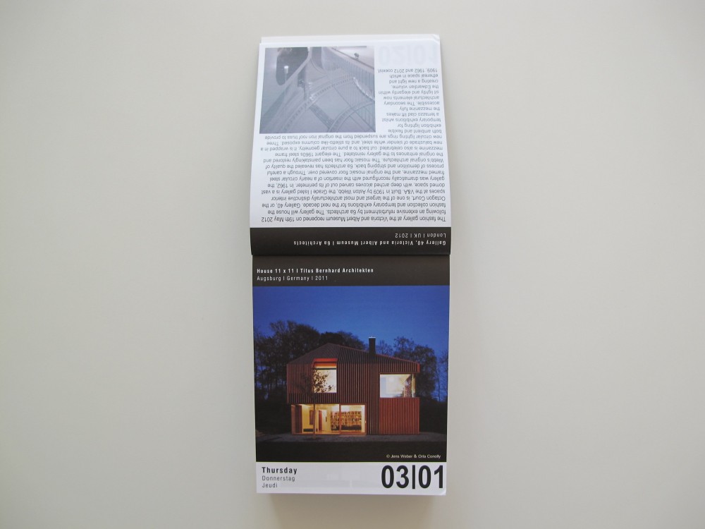 2013 ARCHIPENDIUM Architectural Calendar