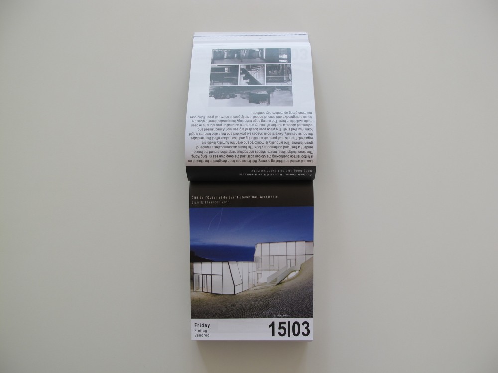 2013 ARCHIPENDIUM Architectural Calendar
