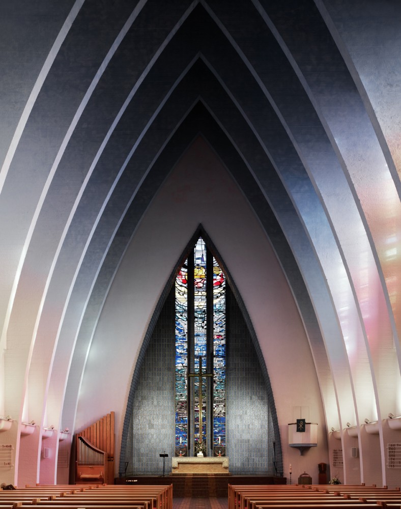 Photography: Mid-Century Modern Churches by Fabrice Fouillet