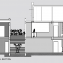Twin Courtyard House / Charged Voids Section