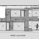 Twin Courtyard House / Charged Voids Front Elevation