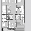Twin Courtyard House / Charged Voids Ground Floor Plan