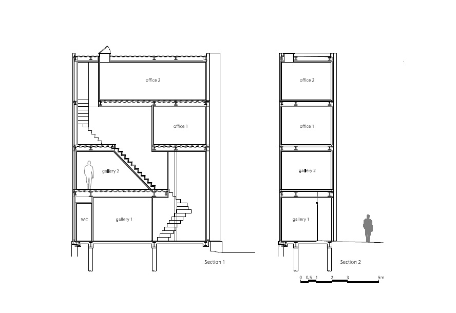 Iron Gallery / Kensuke Watanabe Architecture Studio